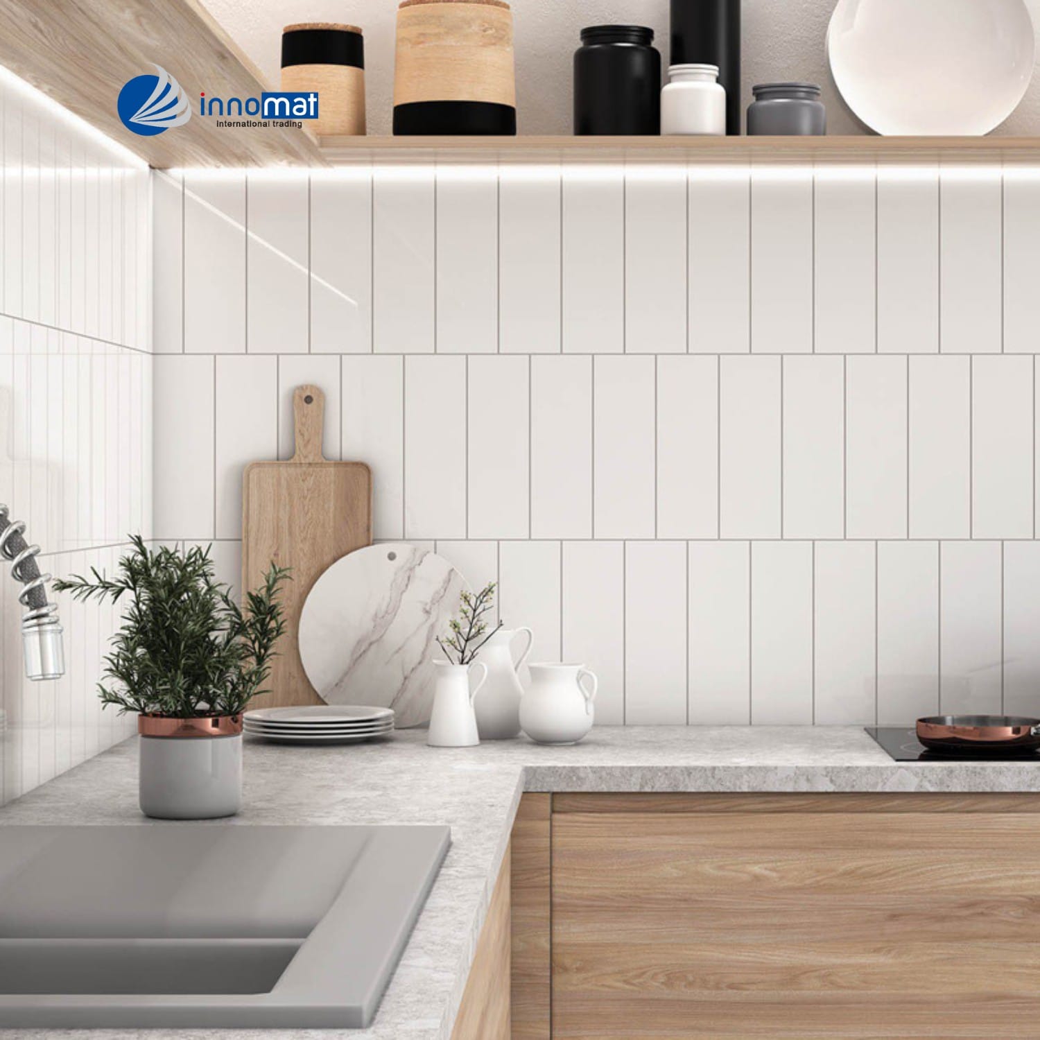 Ưu và nhược điểm dòng gạch Ceramic và Porcelain Gach ceramic op tuong 4
