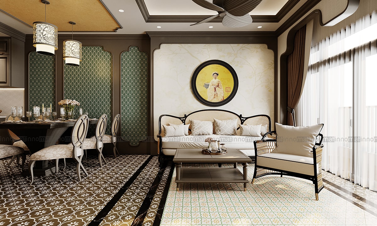 Gạch bông cổ điển trong tổ ấm hiện đại Gạch bông cổ điển trong tổ ấm hiện đại