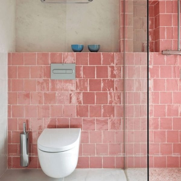 gạch thẻ vuông ốp tường hiệu ứng bê tông 120x120