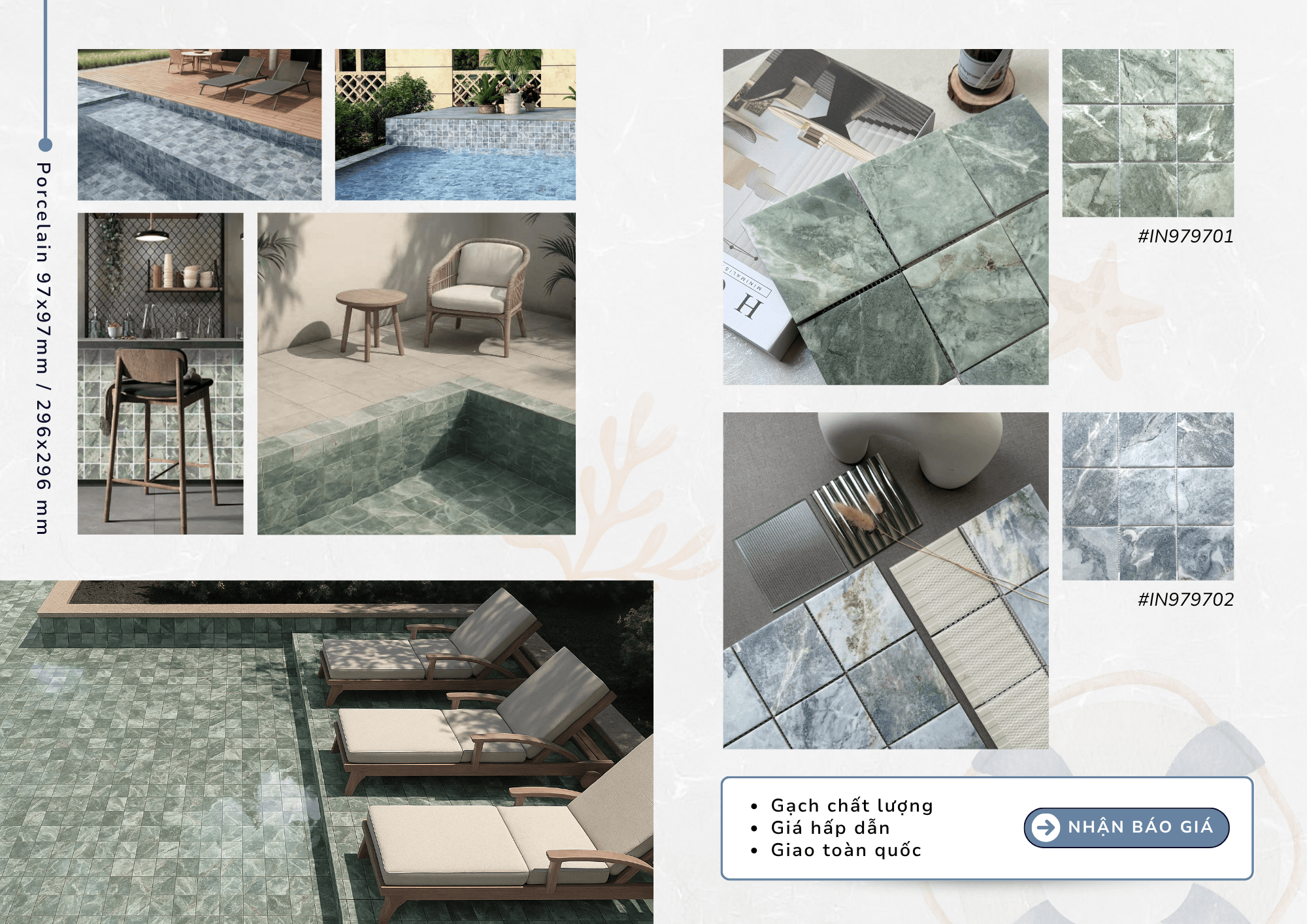 Biến nhà thành resort với gạch mosaic vân đá 'SEA COLLECTION' độc quyền Innomat 2