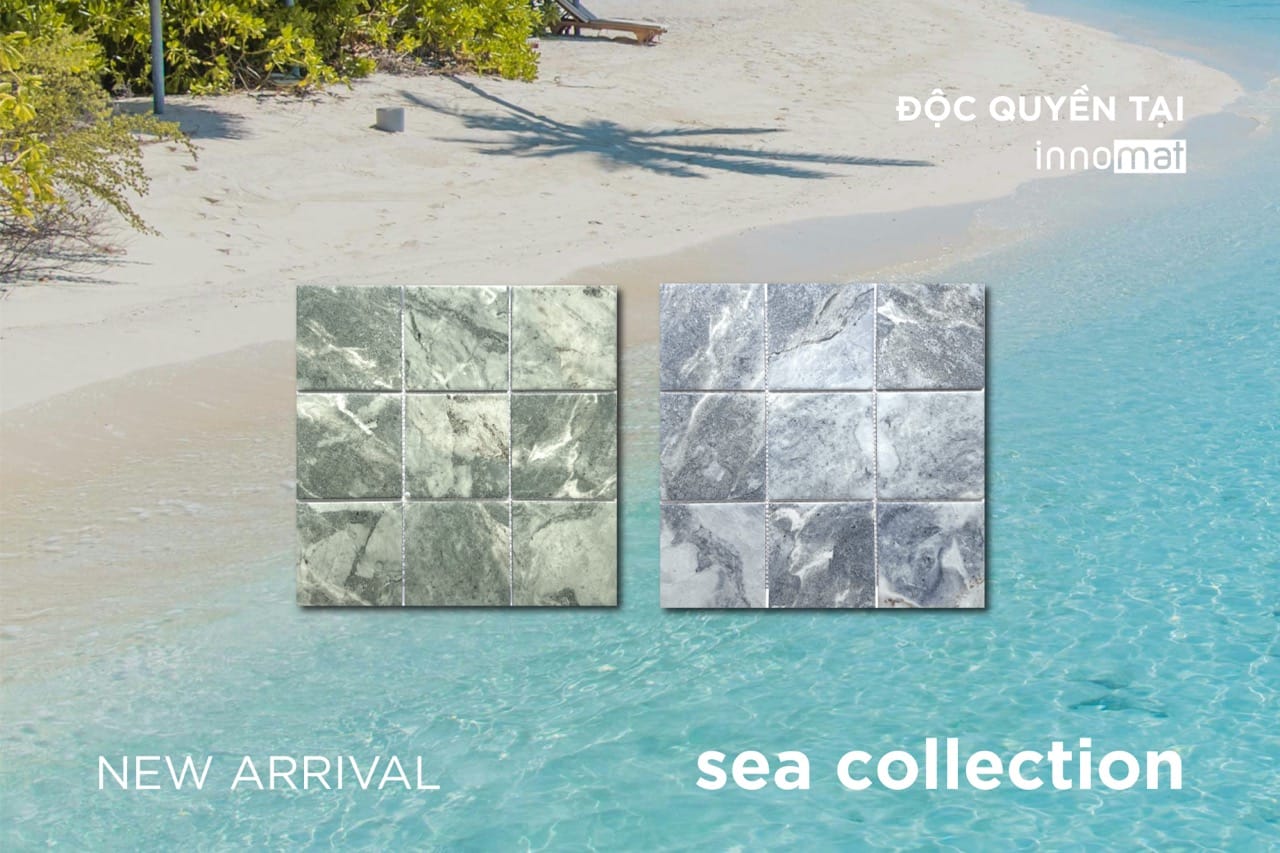 Biến nhà thành resort với gạch mosaic vân đá 'SEA COLLECTION' độc quyền Innomat gach mosaic van da 2 3 06 lon